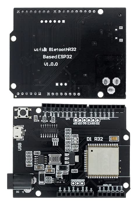  [AUSTRALIA] - RedTagCanada for Wemos D1 ESP32 ESP-32 WiFi Bluetooth 4MB Flash UNO D1 R32 Board Module CH340 CH340G Development Board for Arduino