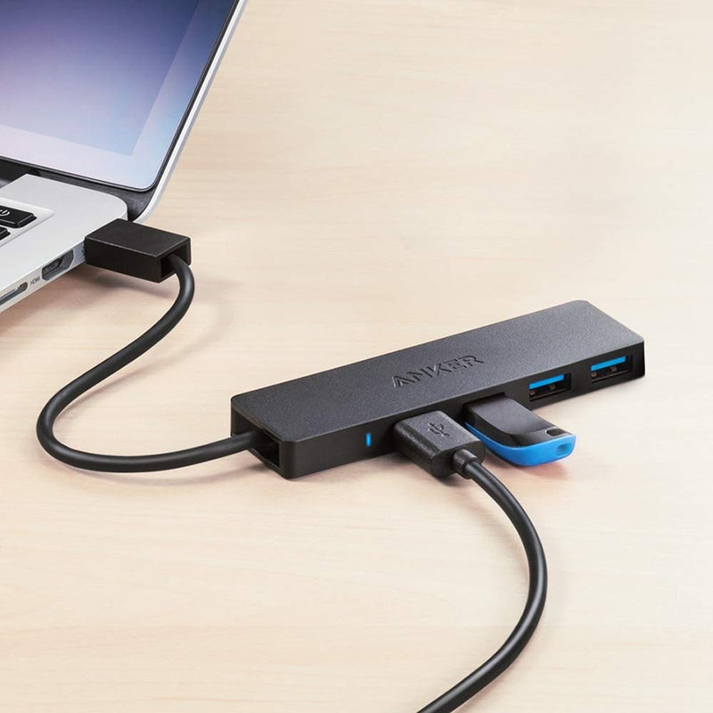  [AUSTRALIA] - Anker 4-Port USB 3.0 Ultra Slim Data Hub for Macbook, Mac Pro/mini, iMac, Surface Pro, XPS, Notebook PC, USB Flash Drives, Mobile HDD, and More