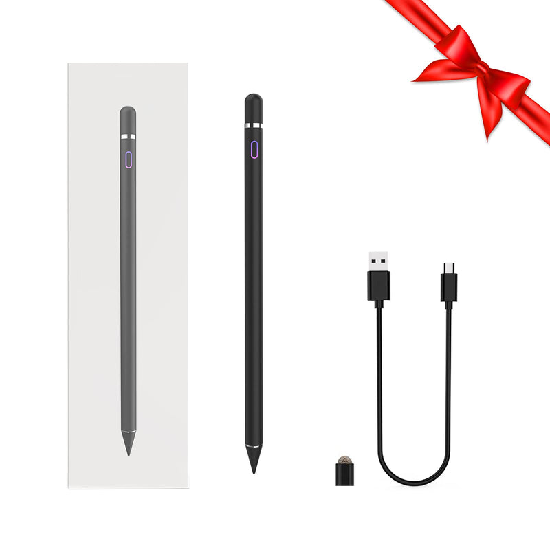  [AUSTRALIA] - Stylus Pens for Touch Screens, Upgraded Pencil Compatible with iPad Generation Pro Air Mini iPhone Galaxy Surface Kindle Fire Android Alternative Tablet Stylist Smart Digital Drawing Pen (Jet Black) Jet Black