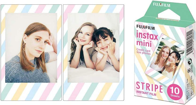  [AUSTRALIA] - Fujifilm Instax Mini Stripe Instant Film 6 Packs of 10 Shots Bulk Pack