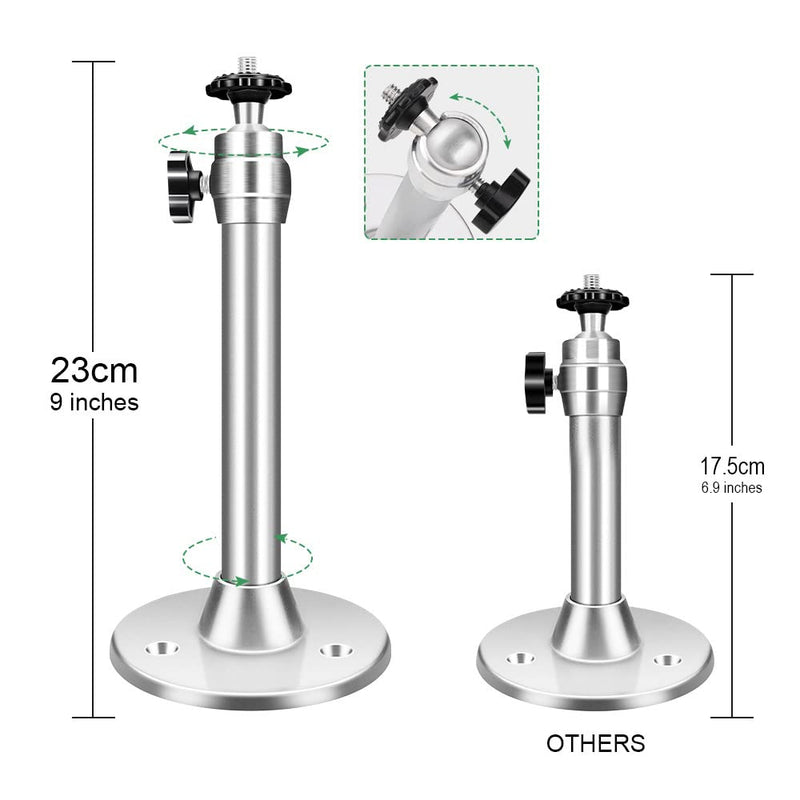  [AUSTRALIA] - Universal Mini Ceiling Projector Mount, Angle Adjustable Projector Wall Ceiling Mount with 360 Degrees Rotatable Heads, Compatible with Mini Projectors, Camcorder, Digital Camera