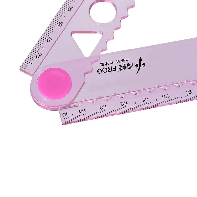  [AUSTRALIA] - uxcell Flexible Folding Ruler 30cm 2 Fold Metric Measuring Tool PVC for Woodworking Engineer Pink