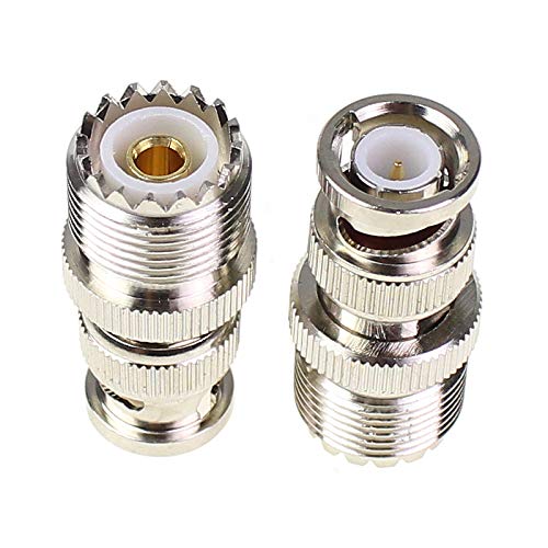  [AUSTRALIA] - BNC Male to UHF Female SO-239 SO239 Adapter 4pcs RF coaxial Coax Connector