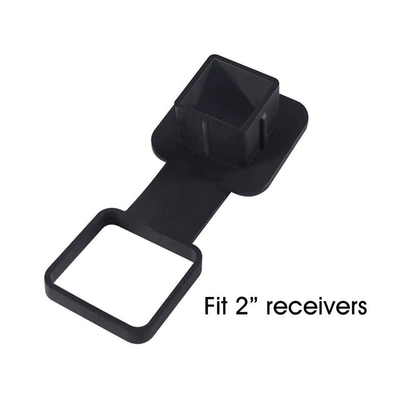  [AUSTRALIA] - WOFTD Trailer Hitch Cover Tube Plug Insert 2 inch Receiver Tube Hitch Plug Fits 2" Receivers