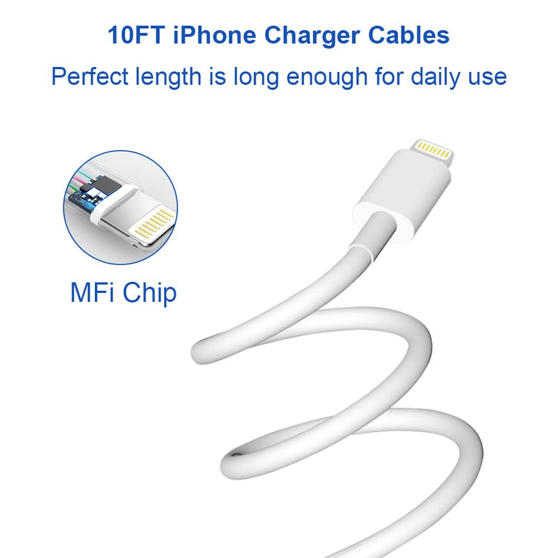  [AUSTRALIA] - 【Apple MFi Certified】iPhone 14 13 12 11 Super Fast Charger cargador 10FT Long Fast Charging Cable with 20W Rapid USB C Wall Charger Block for iPhone 14/13/12/11 Pro Max,14 Plus,Mini,Pro/XS/SE/XR/iPad