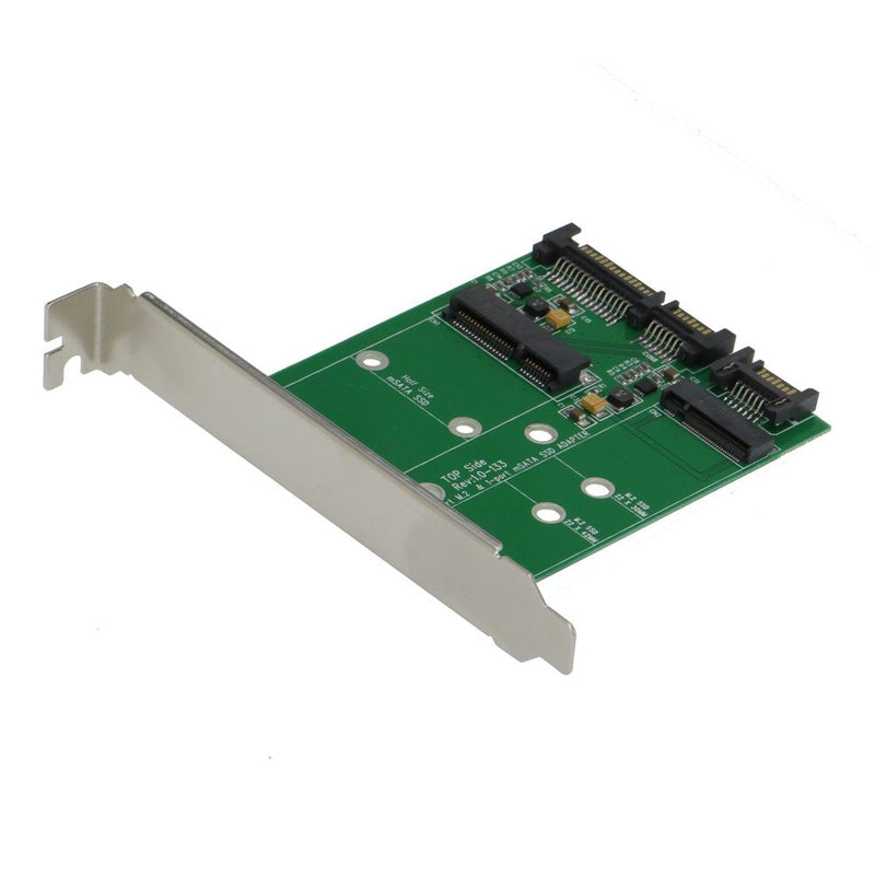  [AUSTRALIA] - Sedna - PCI/PCIe Mounting Adapter for 1 x mSATA SSD and 1 x NGFF M2 Key B (SATA III) SSD