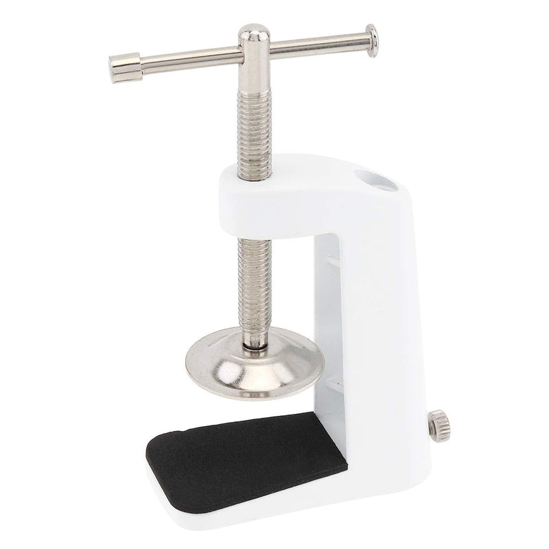  [AUSTRALIA] - RTNLIT Universal C Shape Table Mounting Clamp for Microphone Suspension Boom Scissor Arm Stand Holder with Adjustable Positioning Screw, Fits up to 2.16"/5.5cm Desktop Thickness-White