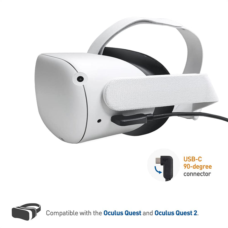  [AUSTRALIA] - Cable Matters Active USB C Cable 24.6 ft for Oculus Quest 2 Headset and Hard Drives (Compatible with Oculus Link Cable Feature) in 7.5 Meters / 24.6 Feet - Not Compatible with Monitors or Docks Black