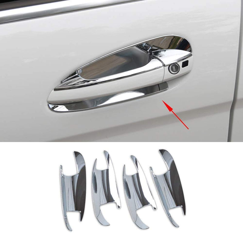 Chrome Exterior Door Bowl Handle Cover Trims Fit for Mercedes-Benz C W204 GLK X204 ML GLE GL GLS Class W166 X166 Exterior Accessories - LeoForward Australia
