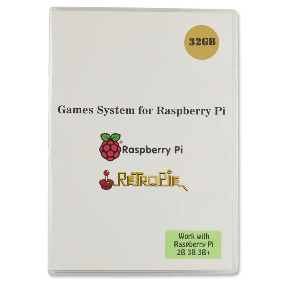  [AUSTRALIA] - BeiErMei Raspberry Pi Game System, Preloaded 32GB Games Plus Data, Only Work with Raspberry Pi 2B, 3B, 3B+, Retropie RetroArch Emulation Station, KODI+LXDE Video Previews