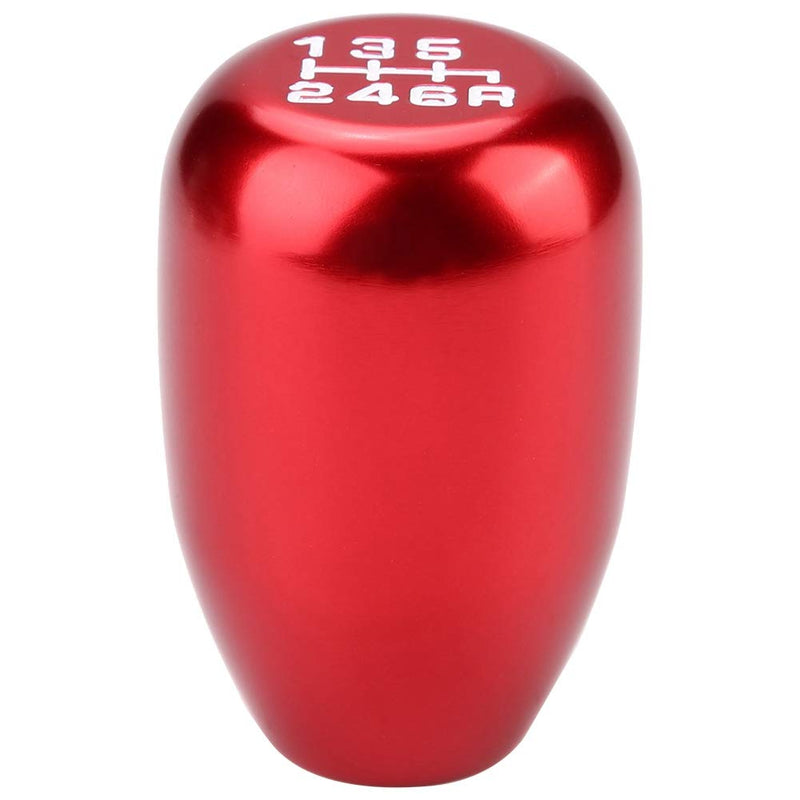  [AUSTRALIA] - Gear Shift Knob,Car Universal Modification Manual Knob Gear Shift Head Shifter 6 Speed(Red) Red