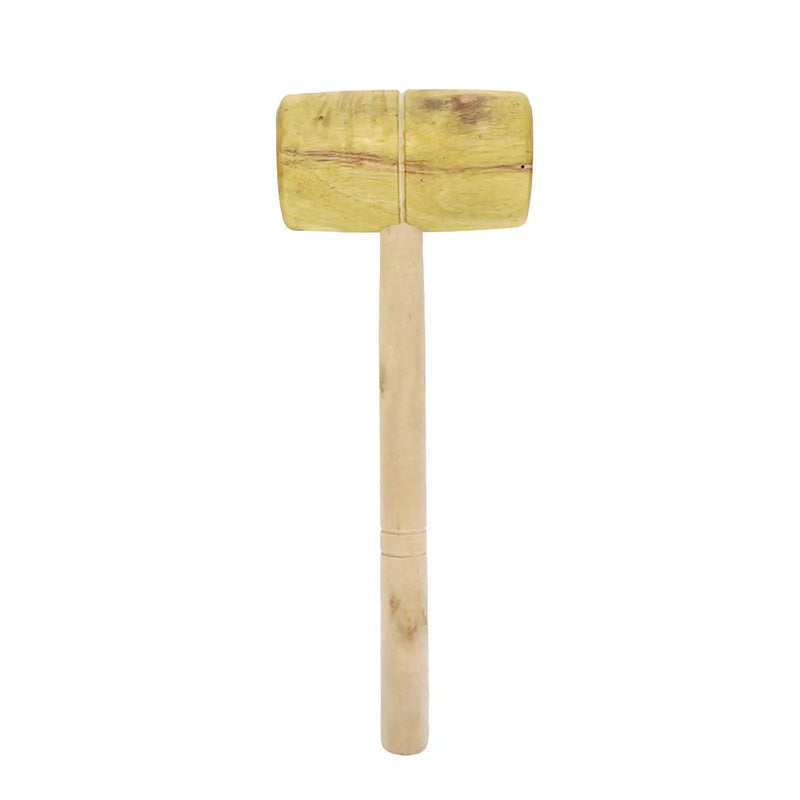  [AUSTRALIA] - Bitray Wood Hammer Cross-stitch Mold Wood Mallet Wood Barrel Shaped Mallet Woodworking Hand Tool