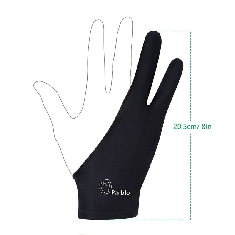  [AUSTRALIA] - Parblo PR-01 Two-Finger Glove for Graphics Drawing Tablet Light Box Tracing Light Pad