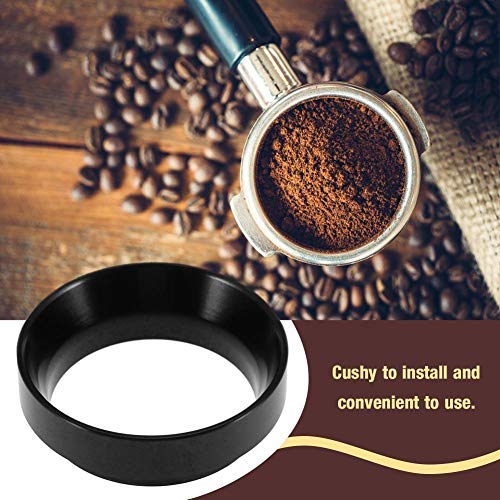  [AUSTRALIA] - Espresso Dosing Funnel Aluminum Coffee Dosing Ring Replacement-for 58mm Portafilters ((Black)) (Black)