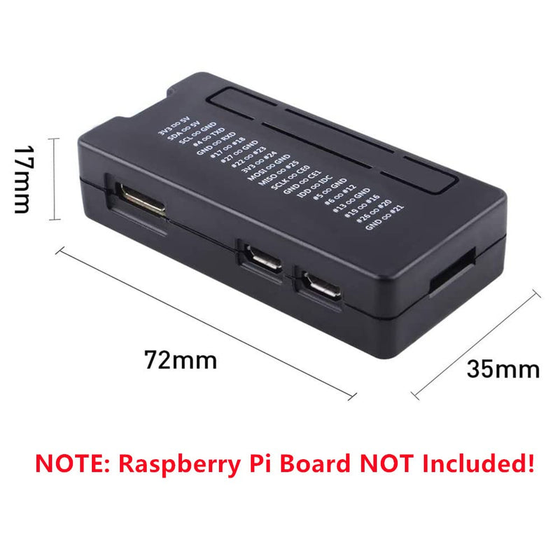  [AUSTRALIA] - GeeekPi Raspberry Pi Zero 2 W Case Kit with Raspberry Pi Zero 2 W Case, Power Supply, Heatsink, 20Pin GPIO Header, 4 Port USB Hub, ON/Off Switch Cable for Pi Zero 2 W/Pi Zero W/Pi Zero