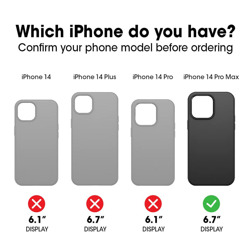  [AUSTRALIA] - OtterBox DEFENDER SERIES SCREENLESS EDITION for iPhone 14 Pro Max (ONLY) - BLACK