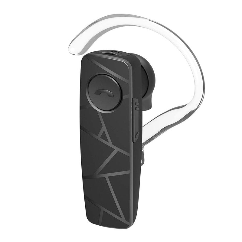  [AUSTRALIA] - TELLUR VOX 60 Bluetooth Headset, Handsfree Earpiece, BT v5.2, Multipoint Two Simultaneous Connected Devices, 360° Hook for Right or Left Ear, iPhone and Android, Car Charger Included