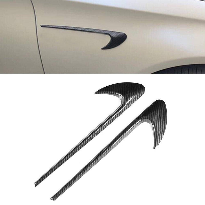 REOUG Car Fender Stickers Decoration Carbon Fiber Style Fits for Mercedes Benz CES CLS Class W205 W213 - LeoForward Australia