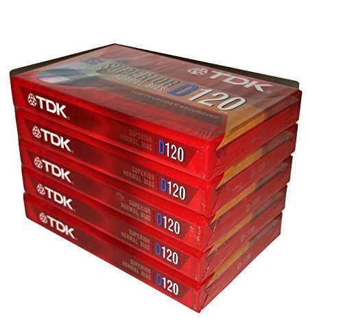  [AUSTRALIA] - TDK Superior Normal Bias D120 IEC I / Type I For Everyday Recording Audio Cassette Tapes - 5 Pack by TDK