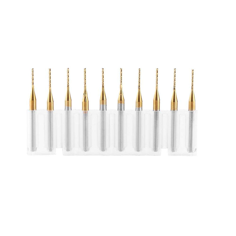  [AUSTRALIA] - 10pcs Carbide End Mill Coat Milling Cutter Engraving Bits Rotary Burrs Set 3.175mm x 1mm 38x3.175x1mm