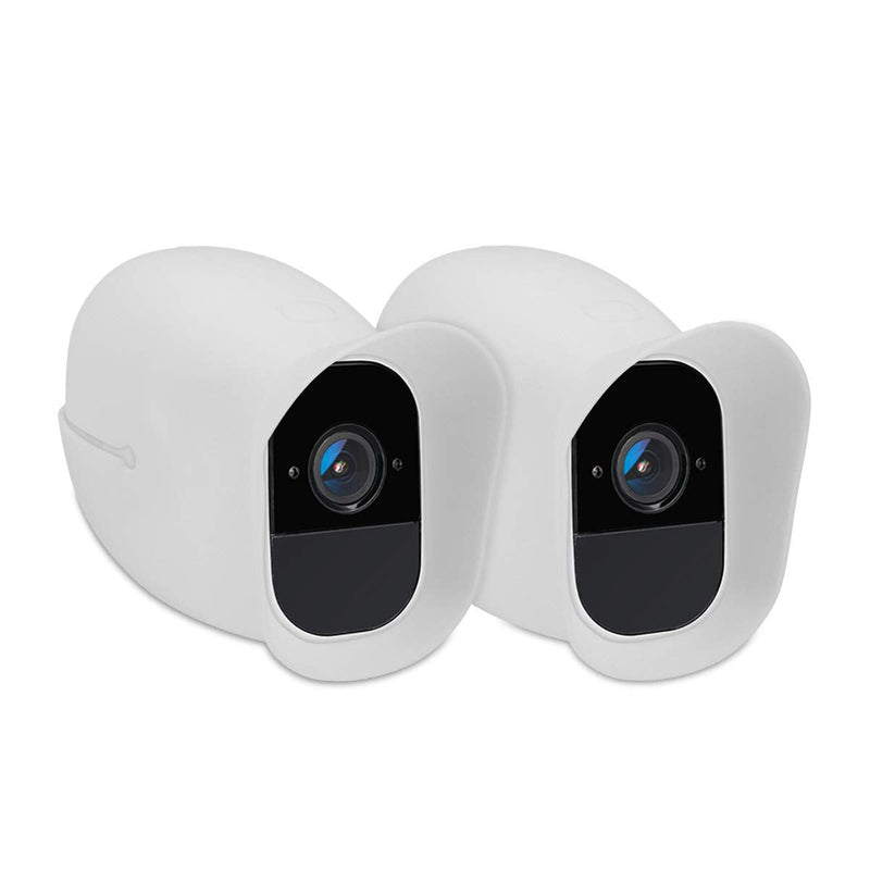  [AUSTRALIA] - kwmobile 2X Skin Compatible with Arlo Pro/Pro 2 Smart - Silicone Security Camera Case Outdoor CCTV Cover - White