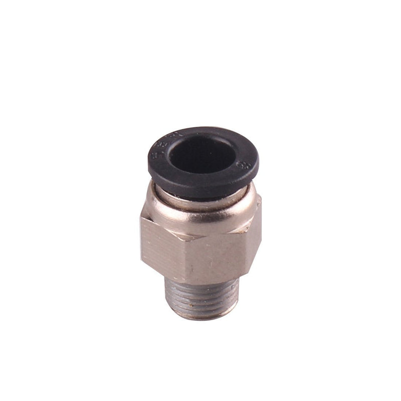  [AUSTRALIA] - 1/4 PT Male Thread 8mm Push in Joint Pneumatic Connector Quick Fittings 12 Pcs Ted Lele (8mm 1/4)