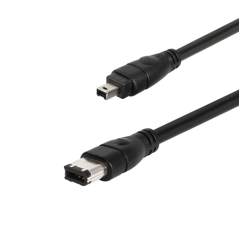  [AUSTRALIA] - SinLoon IEEE 1394 Firewire Cable1394 6 Pin Male to 4 Pin Male DV Cable Data Transfer Adapter Converter Cable for Digital Camera Computer Laptop 1.8m Black (6pin Male/4pin Male) 1.8m 6pin Male/4pin Male