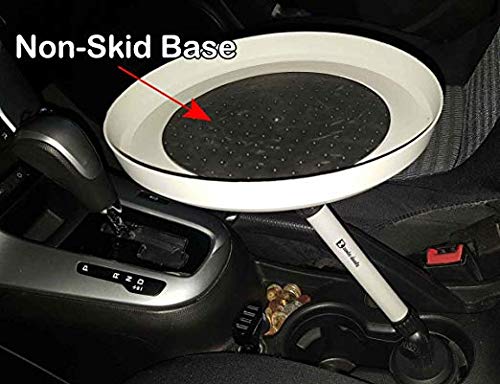  [AUSTRALIA] - Zento Deals Handy Swivel Round Tray - for a More Organized and Convenient Time in Your Car