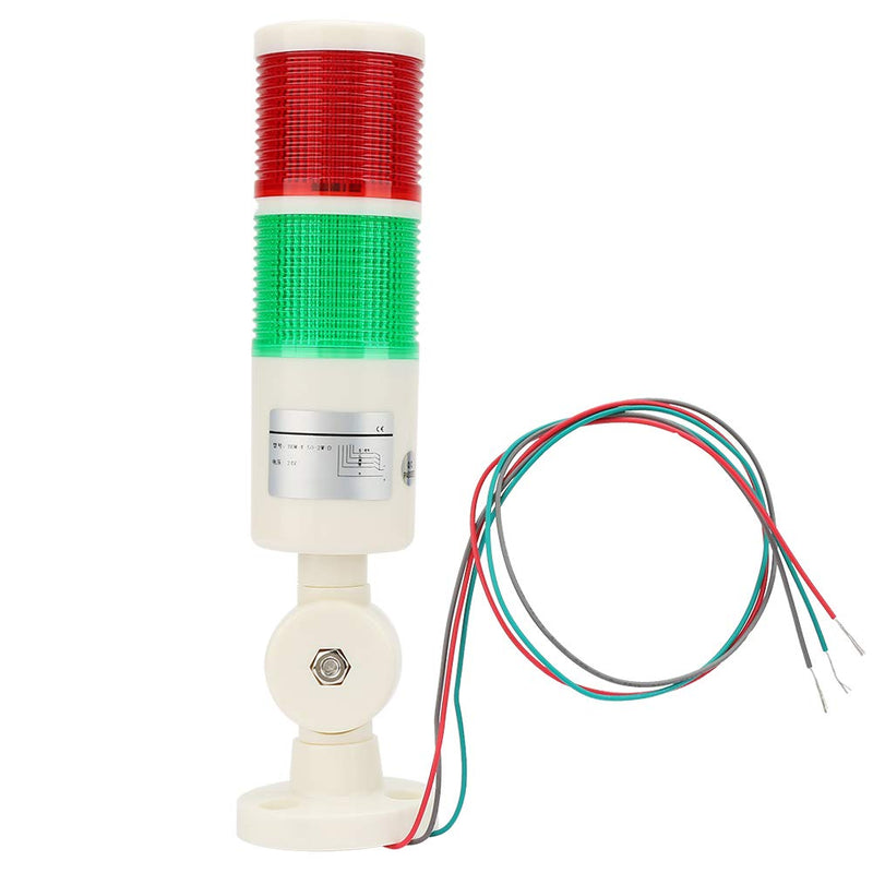  [AUSTRALIA] - BEM-X-50-2W-D Flashing Bright Red/Green CNC Machine LED Indicator Signal Light 24VDC for Machine Tools