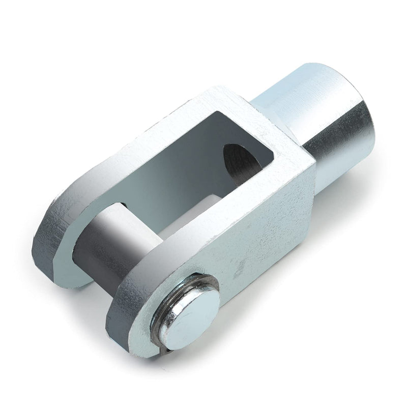  [AUSTRALIA] - Aicosineg Air Cylinder Rod Clevis End Y Joint 16mm/0.63 inch Iron M16 Pneumatic Air Cylinder Connectors Fittings 78mm/3.07 inch Length Silver 1pcs Y-63 1pcs