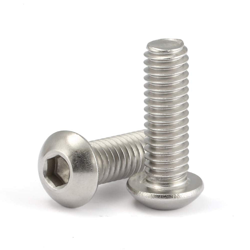  [AUSTRALIA] - 10-24 x 1/2" Button Head Socket Cap Bolts Screws, Stainless Steel 18-8 (304), Bright Finish, Full Thread, Allen Hex Drive, 50 PCS 10-24 x 1/2" (50 PCS)