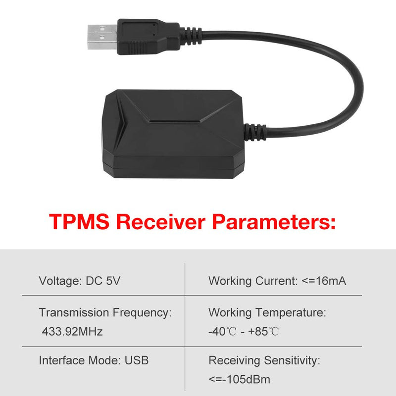 USB Tire Pressure Monitor System TPMS External Sensors for Android Navigation Display - LeoForward Australia