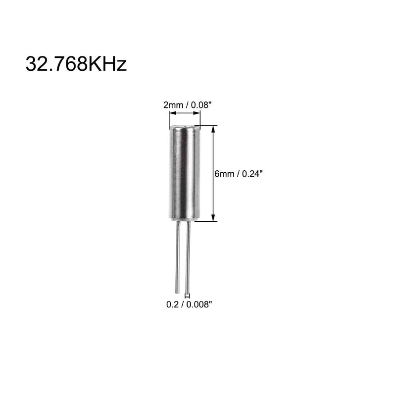  [AUSTRALIA] - uxcell DIP Quartz Crystal Oscillators Resonators 32.768KHz Replacements 2 X 6mm 30 Pcs