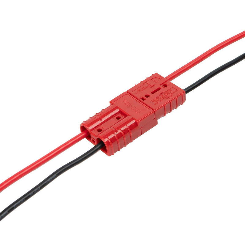  [AUSTRALIA] - HYCLAT Red 50A 6-10 Gauge Battery Cable Quick Connect Disconnect Plug Wire Harness Plug Connector Recovery Winch Trailer (4 Pack) 6-10 Battery Connector [Red 4pcs]