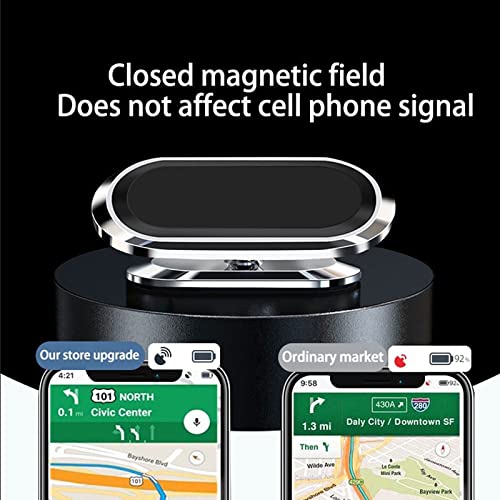  [AUSTRALIA] - [8 Strong Magnets] Multifunctional Mini 360 Degree Rotating Magnetic Phone Mount for Car, Office, Bed, Cabinet, Kitchen