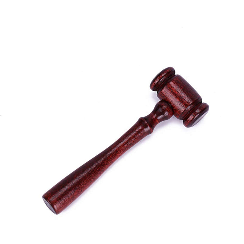  [AUSTRALIA] - NUOBESTY 5pcs Judge Gavel Accessory Mini Wooden Gavel Toy Judgment Hammer Wooden Gavel Judgment Cosplay Lawyer Judge Costume Accessory