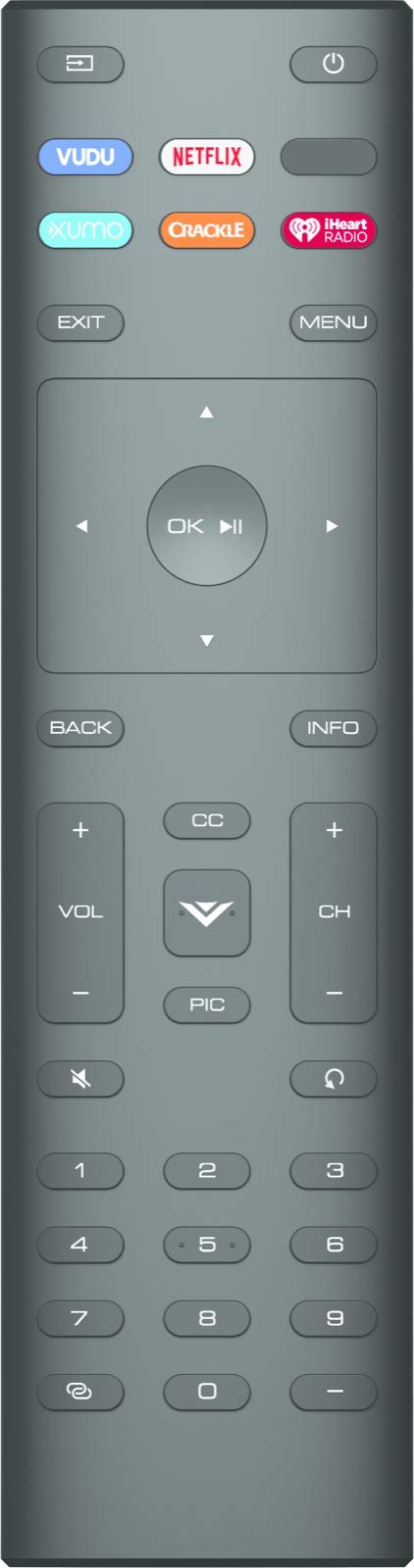 New XRT136 2017 Remote Control Compatible with Vizio M50-E1 M55-E0 M65-E0 M70-E3 M75-E1 - LeoForward Australia