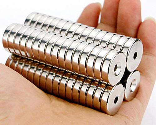 40pcs Magnets Disc Countersunk Permanent Magnet Fastener Magnets 12mm D Disc Countersunk Pe12mmX3mm,Magnets With Holes,Countersunk Hole 4mm (Disc:12x3-4mm) - LeoForward Australia