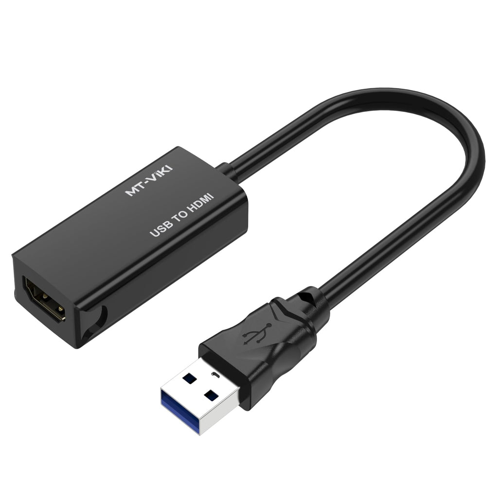  [AUSTRALIA] - MT-VIKI USB 3.0 to HDMI Adapter, USB 3.0 to HDMI Male to Female Adapter, 1080P Compatible with Mac OS, Windows 10/8.1/8/7 (Uni-Directional)