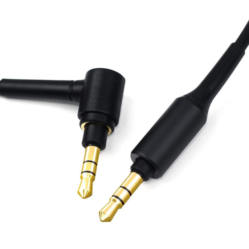  [AUSTRALIA] - Alitutumao Replacement Audio Cable Aux Cord Compatible with Sony MDR-1000X WH-1000XM2 WH-1000xm3 MDR-XB950BT MDR-XB950N1 WH-H900N MDR-100ABN MDR-1A Headphones (Black) Black