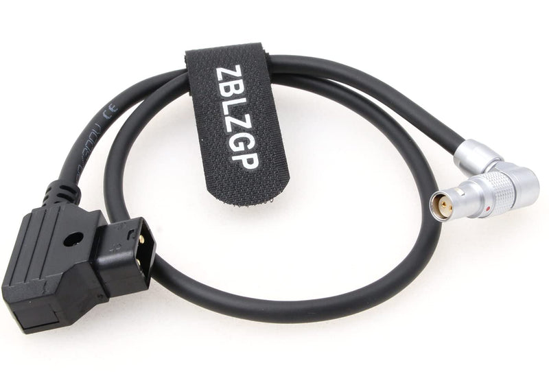  [AUSTRALIA] - ZBLZGP Power Cable for RED Komodo Camera Rotatable Right Angle 2 Pin Female to D-tap elbow 2 pin