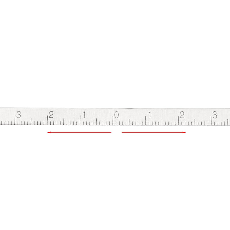  [AUSTRALIA] - uxcell Center Finding Ruler 65mm-0-65mm Table Sticky Adhesive Tape Measure, Aluminum Track Ruler with Holes, (from the Middle).