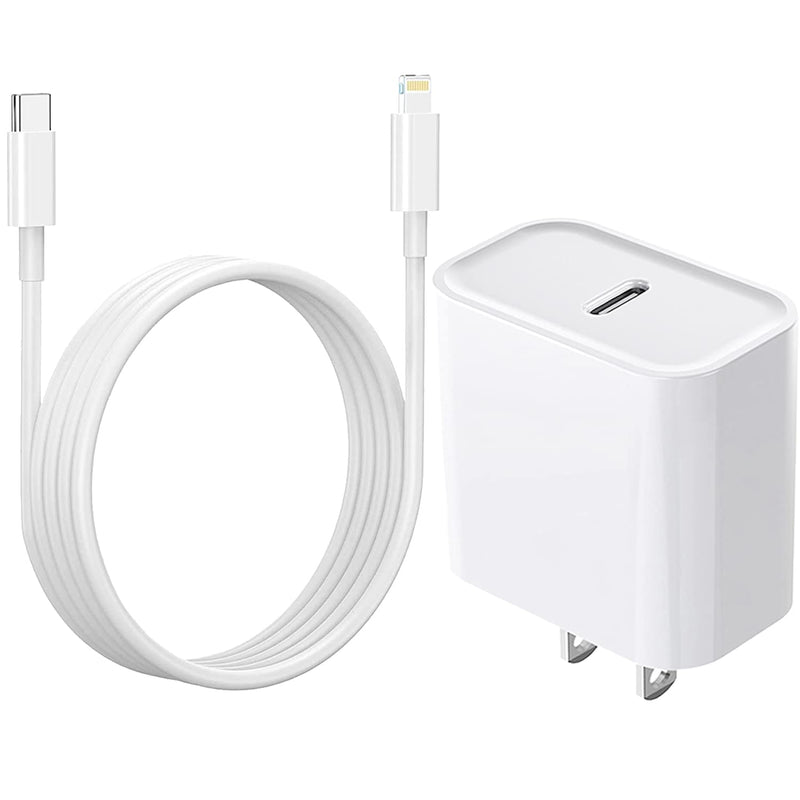  [AUSTRALIA] - iPhone Fast Charger【Apple MFi Certified】 Cell Phone Wall Chargers iPhone Charging 20W PD Adapter with 6FT Type-C Lightning Cable Compatible with iPhone 14 13 12 11/Xs Max/XR/X and More