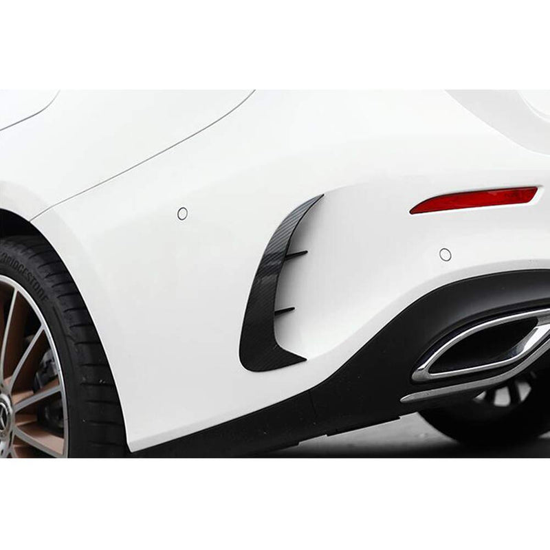  [AUSTRALIA] - RQING for Mercedes-Benz New A-Class A220 A 220 2019 2020 Rear Side Fender Vent Air Outlet Bezel Cover Trims (Carbon Fiber Pattern) Carbon Fiber Pattern