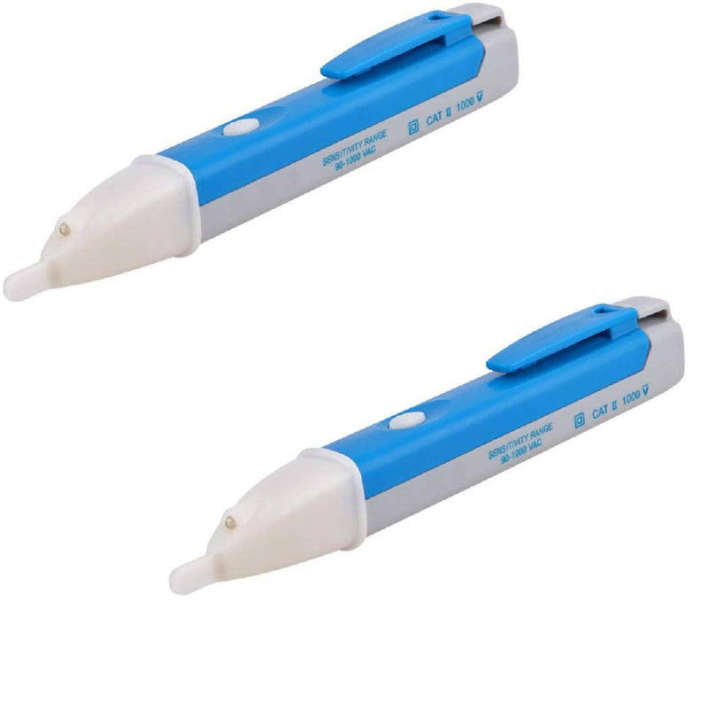  [AUSTRALIA] - DollaTek 2Pcs Non-Contact Voltage Tester Electrical Voltage Tester Pen 90-1000V AC Inductive Electrical Tester Pen