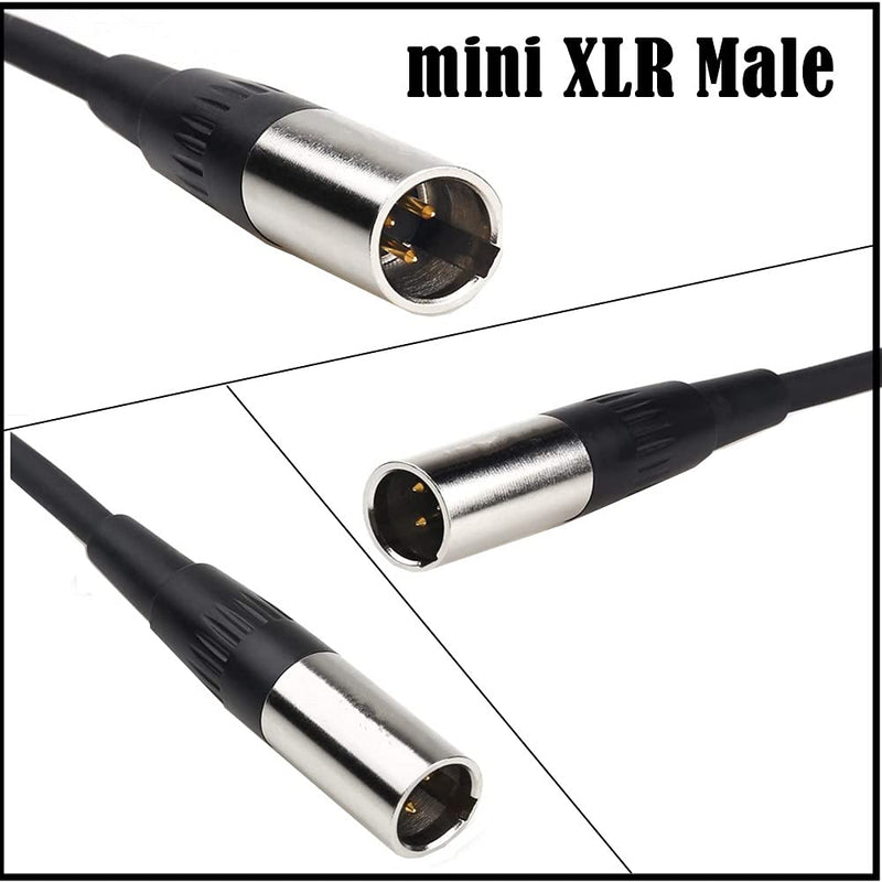  [AUSTRALIA] - Seadream Mini XLR Male to XLR Female Adapter Cable, 3-pin Mini XLR Male to XLR Female Adapter Cable, for BMPCC 4K Camera Video Assist 4K Sharp 8K (5FT) 5FT