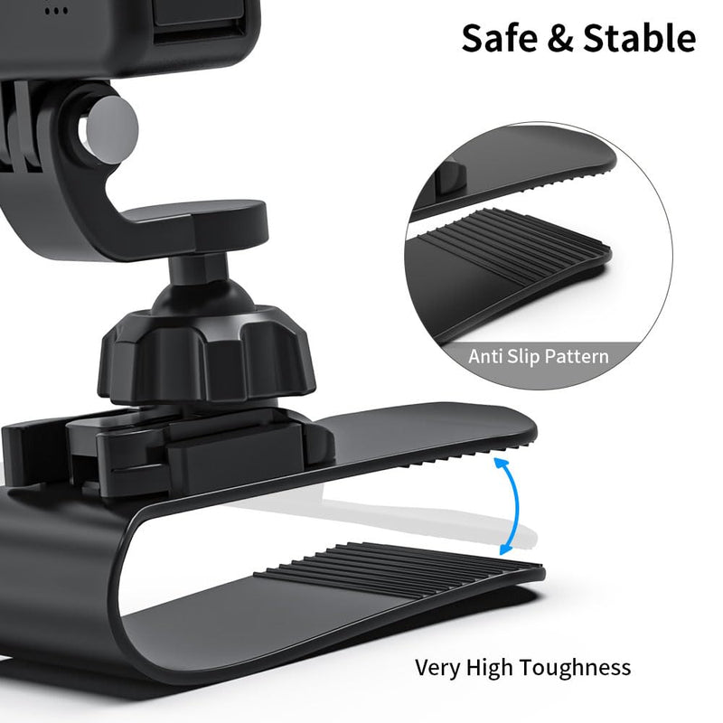  [AUSTRALIA] - SKEZN Upgrade Car Sun Visor Mount, VLOG/Video Holder Compatible with GoPro Hero 11/10/9/8 Black, Insta360, DJI and More (1.8 * 3.7 * 2.8 in) 1.8*3.7*2.8 in