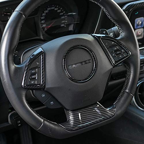  [AUSTRALIA] - RT-TCZ Car Interior Accessories for Chevrolet Camaro Accessories Auto Steering Wheel Moulding Frame Trim Cover ABS Trim Decor for Chevrolet Camaro 2017 2018 2019 2020