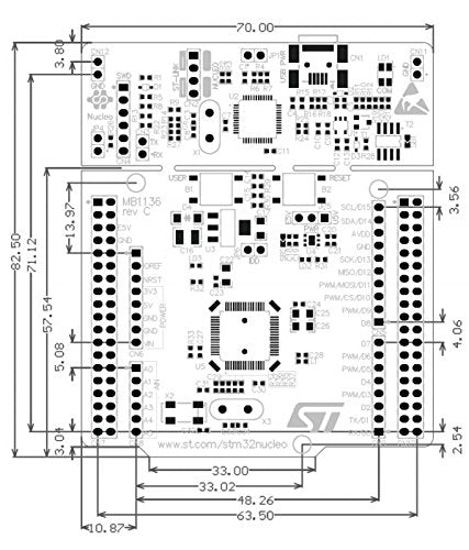  [AUSTRALIA] - Waveshare STM32 Board Nucleo NUCLEO-F411RE STM32F411RE STM32 Development Board Integrate ST-LINK/V2-1 Debugger/Programmer