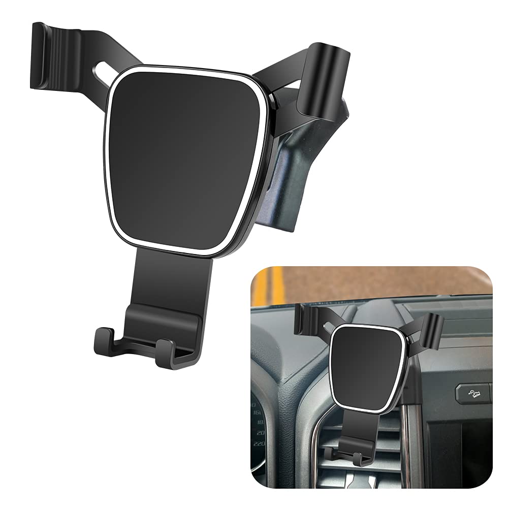  [AUSTRALIA] - musttrue LUNQIN Car Phone Holder for 2018-2020 Ford F-150 F150 Truck Auto Accessories Navigation Bracket Interior Decoration Mobile Cell Phone Mount for Ford F-150 2018-2020